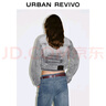 UR2025秋季新款女裝丹寧回潮做舊水洗棉質(zhì)牛仔外套UWJ850067 中灰 L 曬單實(shí)拍圖