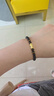 中國黃金（CHINA GOLD）黃金手鏈男士款六字真言貔貅足金轉(zhuǎn)運(yùn)珠教師節(jié)生日禮物送男友爸爸 【今/次日達(dá)】6mm六字真言貔貅手鏈 約0.3g 曬單實(shí)拍圖