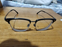 凱米U6防藍光鏡片U2 眼鏡近視 超輕全框鈦架男款眼鏡框  眼鏡片配眼鏡 MK8062黑銀C1 配凱米U6防藍光膜1.60鏡片 曬單實(shí)拍圖