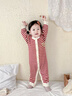 優(yōu)奇嬰兒秋冬連體衣喜慶寶寶秋裝超萌可愛嬰幼兒衣服保暖毛衣外出哈衣 紅色 66cm 曬單實拍圖