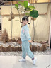 G.DUCKKIDS童裝女童春裝套裝兒童服裝一歲寶寶衣服小童春秋彩虹三件套2幼兒 粉色小熊彩虹毛衣三件套 90 尺碼1~2歲【 80-90cm】 曬單實(shí)拍圖