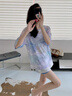 鴻星爾克（ERKE）泳衣女分體三件套海邊游泳潛水度假寬松大碼遮肉顯瘦泳裝溫泉 曬單實(shí)拍圖