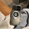 曼爾【音量防塵孔】適用蘋(píng)果16手機殼iPhone16promax磁吸大視窗一體支架殼ip15鏡頭膜全包保護套14pm 【沙漠色鈦金屬】全新磁吸支架-解放雙手-不粘指紋 iPhone 16 Pro Ma 曬單實(shí)拍圖