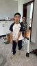 迪士尼兒童套裝男童夏2025新款運動(dòng)套裝T恤男防蚊褲M(mǎn)VLDD233033藏青160 曬單實(shí)拍圖