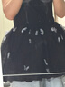 凱莉歐KEIKO 3D立體蝴蝶蓬蓬公主裙夏季lolita網(wǎng)紗無(wú)袖背心連衣裙芭蕾裙 黑色 L 曬單實(shí)拍圖