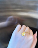 中國黃金（CHINA GOLD）四葉草黃金項(xiàng)鏈女足金轉(zhuǎn)運(yùn)珠吊墜七夕情人節(jié)禮物送女友老婆 足金四葉草吊墜約0.5g*配銀鏈 曬單實(shí)拍圖