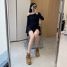 卓詩(shī)尼馬丁靴女2025新款秋季英倫風(fēng)復(fù)古女靴子厚底單靴磨砂串珠勃肯短靴 駝色-單里 37 曬單實(shí)拍圖