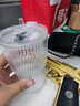 高顏值豎條紋水杯玻璃杯帶蓋帶吸管茶杯家用 豎紋竹節(jié)杯 600ml 1只 曬單實(shí)拍圖