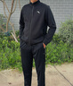 安踏運(yùn)動(dòng)套裝男運(yùn)動(dòng)服秋冬季跑步針織棉質(zhì)休閑套開衫上衣長(zhǎng)褲兩件套 【店長(zhǎng)推薦套裝】黑色外套+收口褲 XL/180 曬單實(shí)拍圖