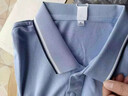 伊靚裝高端純棉polo衫定制印logo夏季企業(yè)團體文化衫員工作服短袖t恤男 【甄選全面-條紋領(lǐng)】天藍色 L 曬單實拍圖