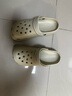 名創(chuàng)優(yōu)品（MINISO）洞洞鞋女男夏季外穿沙灘涼鞋防滑厚底踩屎感包頭涼拖鞋骨白38-39 曬單實拍圖