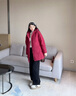 波司登（BOSIDENG）25新款羽絨服女短款連帽加厚90絨商場(chǎng)同款休閑百搭外套B250245122 醇酒紅|1856-趨勢推薦 M 165/92A 體重約120-140斤 曬單實(shí)拍圖