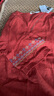 啄木鳥(niǎo)（TUCANO）中老年媽媽夏裝2025新款短袖刺繡民族風(fēng)上衣大碼闊腿褲棉麻套裝女 橘色單上衣 4XL  (推薦135-150斤) 曬單實(shí)拍圖