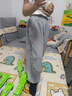 左西男童防蚊褲兒童褲子夏季2025新款薄款涼感速干運(yùn)動褲 灰色 130 曬單實(shí)拍圖