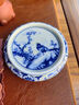 鎮師傅青花瓷蓋置高端紫砂壺蓋碗托架茶杯墊陶瓷壺承蓋托家用品配件茶道 七丞堂底款【喜上眉梢-蓋置】 曬單實(shí)拍圖