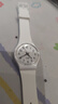 斯沃琪（Swatch）瑞士手表  原創(chuàng) 純白之光 開學季禮物男女簡約石英表 白色 曬單實拍圖