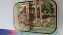 希樂扣高硼硅耐熱玻璃飯盒上班族帶飯可微波爐便當(dāng)盒保鮮盒 琥珀三隔+包 曬單實拍圖
