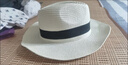 宸勁佰草帽男士夏季戶(hù)外出游遮陽(yáng)可透氣禮帽簡(jiǎn)約時(shí)尚巴拿馬帽英倫帽 白色 L（58cm） 曬單實(shí)拍圖