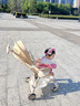 suzzt嬰兒車0-3歲用折疊可轉(zhuǎn)向遛娃神器輕便折疊雙向嬰兒推車 紳士咖【帶遮陽棚坐墊厎兜】 曬單實拍圖