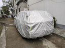 京致享車衣全車罩防曬防雨防塵罩防風(fēng)遮陽布擋雨布加厚防雪霜套專車定制 適用于比亞迪元plus專用車衣全車罩 銀色加棉加厚牛津布汽車衣罩外套 曬單實(shí)拍圖
