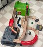 Hape(德國(guó))火車軌道玩具木質(zhì)拼插diy小鎮(zhèn)運(yùn)輸收納套節(jié)日禮物E3764 曬單實(shí)拍圖
