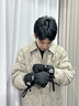 JEEP滑雪手套男冬季加絨加棉加厚觸屏防風(fēng)防寒戶外男士騎行保暖手套 黑色 曬單實(shí)拍圖
