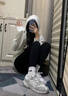 浪莎鯊魚褲女春秋冬季打底褲外穿高腰顯瘦無痕收腹提臀芭比緊身瑜伽褲黑色 春秋【提臀帶款】適宜20°C以上S 【推薦85-100斤】 曬單實拍圖