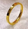 中國(guó)黃金（CHINA GOLD）黃金戒指女光面鉆紋米字螺紋足金素圈指環(huán)結(jié)婚情人節(jié)禮物送老婆 圈號(hào)15 約1g【國(guó)金禮盒】 曬單實(shí)拍圖