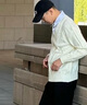 nasawassup官方潮牌聯(lián)名針織衫男秋冬季純色襯衫領(lǐng)假兩件保暖學(xué)院風(fēng)男士毛衣 米白色 XL （建議120-140斤） 曬單實(shí)拍圖