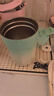 京東京造保溫杯 便師節禮物咖啡杯不銹鋼水杯子 原野綠400ml 曬單實(shí)拍圖