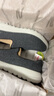 斯凱奇（Skechers）男鞋秋季舒適一腳蹬休閑鞋輕便健步中老年百搭防滑運動(dòng)鞋 54609-黑色/灰色BKGY 39.5 曬單實(shí)拍圖