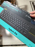 羅技（Logitech）K400Plus無(wú)線(xiàn)鍵盤(pán)觸控 安卓智能電視電腦筆記本辦公鍵盤(pán) 觸摸面板無(wú)線(xiàn)觸控鍵盤(pán)電池緊湊型即插即用 黑色 曬單實(shí)拍圖
