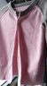 羅蒙（ROMON）針織衫女春季新款韓版圓領(lǐng)拼色開(kāi)衫毛衣女寬松氣質(zhì)外套減齡上衣 粉色 M 曬單實(shí)拍圖