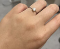 CRD克徠帝【七夕禮物】鉆戒女鉑金鉆石戒指訂婚結婚戒指扭臂六爪 心花怒放【G0792E】 30分D-E色VVS 曬單實拍圖