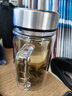 富光玻璃杯雙層泡茶水杯辦公杯帶把 大容量男女士水杯子支持團(tuán)購定制 鋼本色570ml【鋼蓋+加厚杯底】 曬單實(shí)拍圖