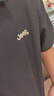 吉普（JEEP）短袖T恤男士涼感polo衫男潮牌寬松半拉鏈速干上衣服男裝 黑色 2XL 曬單實(shí)拍圖
