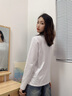 MJ STYLE純棉長(zhǎng)袖t恤女2025秋季新款時(shí)尚百搭親膚透氣圓領(lǐng)打底衫內(nèi)搭上衣 曬單實(shí)拍圖