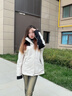 沖鋒衣女三合一2025新款戶外防風防水小個子夾克秋冬季運動登山服 象牙白 男女同款 單外套 M 【建議：100-110斤】 曬單實拍圖