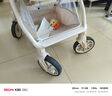 ANGI BABY嬰兒車四輪萬向嬰兒推車可坐可躺帶減震一鍵折疊雙向遛娃神器推車 米咖色【四輪萬向+避震+雙向】 嬰兒推車高景觀雙向推行輕便攜帶 曬單實拍圖