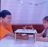 卡之物語(yǔ)竹節人對戰桌+竹節人玩具兒童六年級材料包雙人手工男孩生日禮物 雙人對戰-2支裝+對戰擂臺 標配 曬單實(shí)拍圖