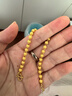 周六福黃金手鏈女閃耀金珠手串生日禮物計價(jià)A0711065 約6.28g 16+3cm  曬單實(shí)拍圖