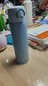膳魔師（THERMOS）保溫杯大容量男女不銹鋼杯子學(xué)生水杯車載便攜可定制TCMD 銀灰藍(lán) 500ml 曬單實(shí)拍圖