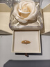 中國(guó)黃金（CHINA GOLD）皇冠黃金戒指女足金活口首飾戒指七夕情人節(jié)禮物送女友老婆生日 足金戒指_戀語(yǔ)禮盒 曬單實(shí)拍圖