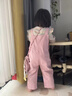 迪士尼寶寶女寶寶秋裝套裝女童春秋季卡通背帶褲兩件套一歲嬰兒童衣服潮童裝 黃色 X長(cháng)腳兔背帶套裝(帶包包) 110 建議100-110cm2-3歲 曬單實(shí)拍圖