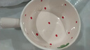 草莓陶瓷碗勺家用高顏值米飯碗少女心甜品碗釉下彩餐具套裝 【1個裝】淺粉草莓手柄碗 曬單實拍圖