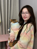 wakytu英國品牌人寵親子毛衣寬松甜酷保暖柔軟漸變色秋冬圓領(lǐng)套頭 狗狗毛衣M碼+成人毛衣【適用于10-13斤】 曬單實(shí)拍圖