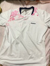 kawasaki川崎羽毛球服女款速干T恤運動短裙繁花似錦套裝A2808 霜白 M  曬單實拍圖