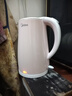 美的（Midea）電熱水壺家用電水壺?zé)畨?雙層防燙 0涂層食品級(jí)304不銹鋼 1500W快速沸騰 1.7L大容量 HJ1705 曬單實(shí)拍圖