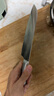 十八子作小切菜刀刀具切片刀輔食生熟分切肉刀陽(yáng)江十八子不銹鋼多用水果刀 多用刀【H307】 曬單實(shí)拍圖