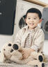 G. DUCKKIDS男童秋裝套裝2024新款帥氣男孩寶寶春秋運動(dòng)兒童秋季時(shí)髦三件套潮 杏色 130 cm 曬單實(shí)拍圖